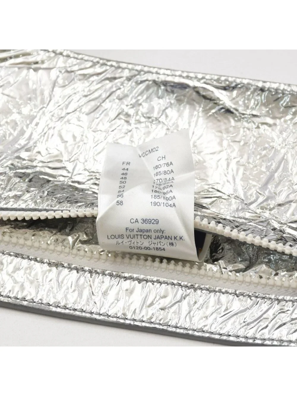 Louis Vuitton Vest Midlayer Asymmetric Leather Top Silver